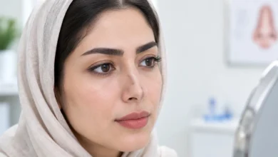 فرورفتگی یک طرف بینی بعد از عمل