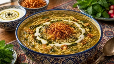 فوت و فن آش رشته مجلسی برای آش لعاب دار