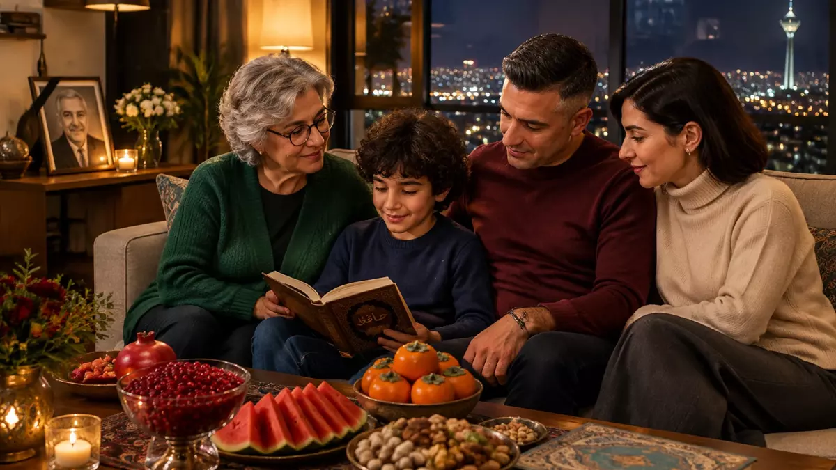 متن شب یلدا بدون پدربزرگ 1