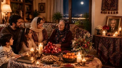 متن شب یلدا بدون پدربزرگ