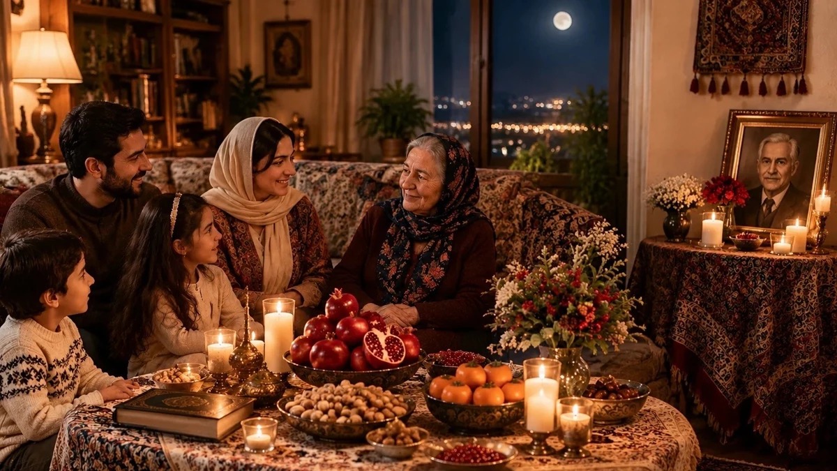 متن شب یلدا بدون پدربزرگ
