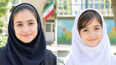 مدل مو زیر مقنعه برای مدرسه