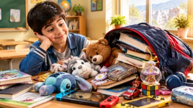 وسایل غیر ضروری کیف مدرسه
