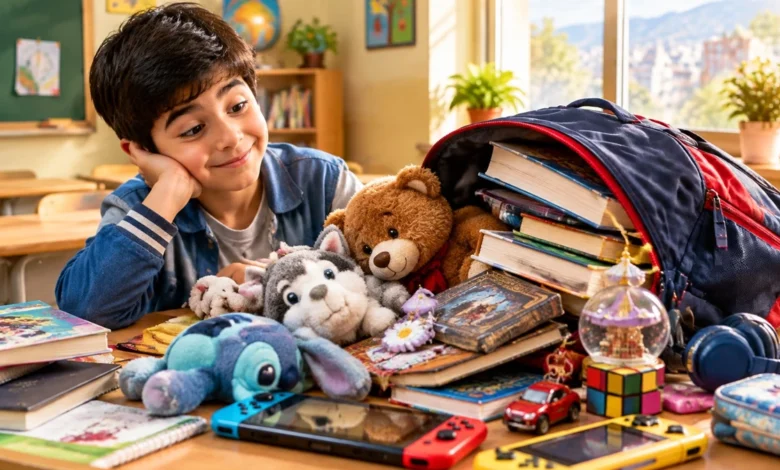 وسایل غیر ضروری کیف مدرسه