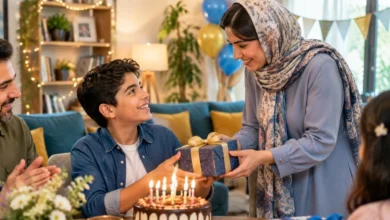 تبریک تولد زن عمو به پسر جاری