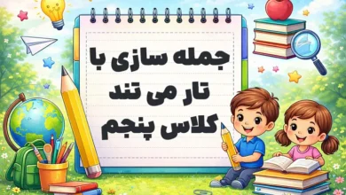 جمله سازی با تار می تند کلاس پنجم