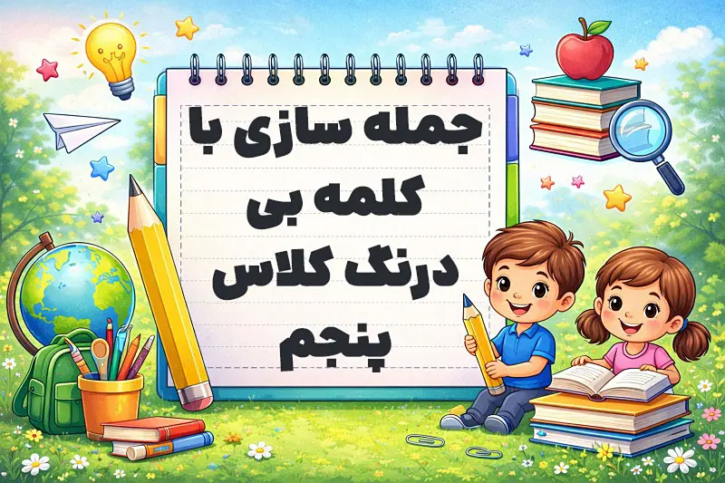 جمله سازی با کلمه بی درنگ کلاس پنجم