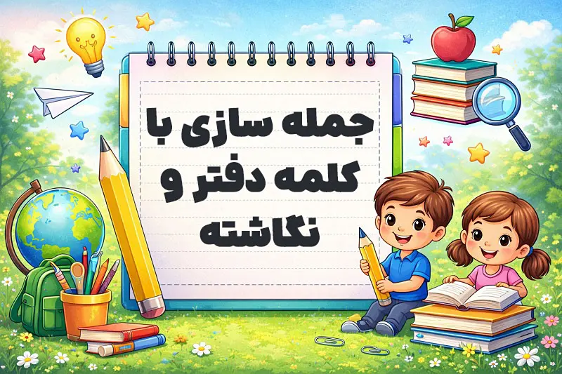 جمله سازی با کلمه دفتر و نگاشته