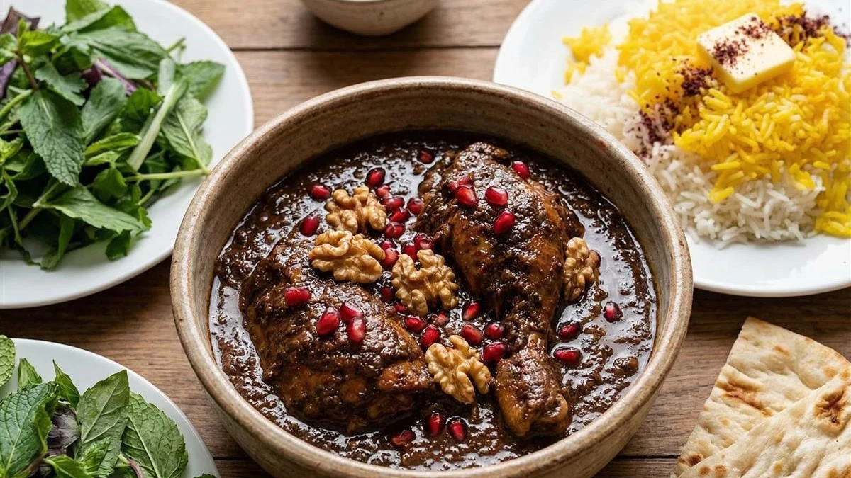 خورش انار و مرغ 5