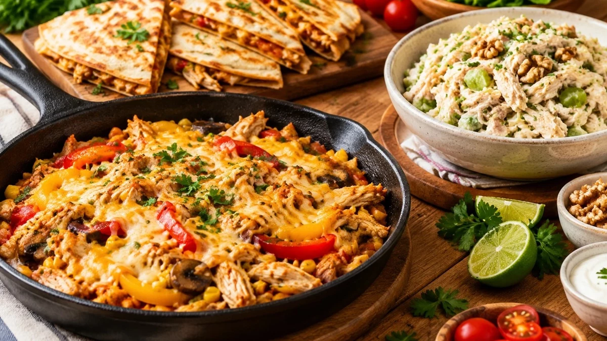 غذا با مرغ ریش ریش