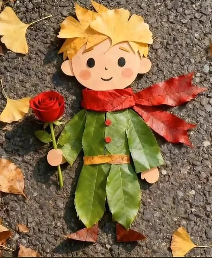 کاردستی پاییزی با برگ درختان 18